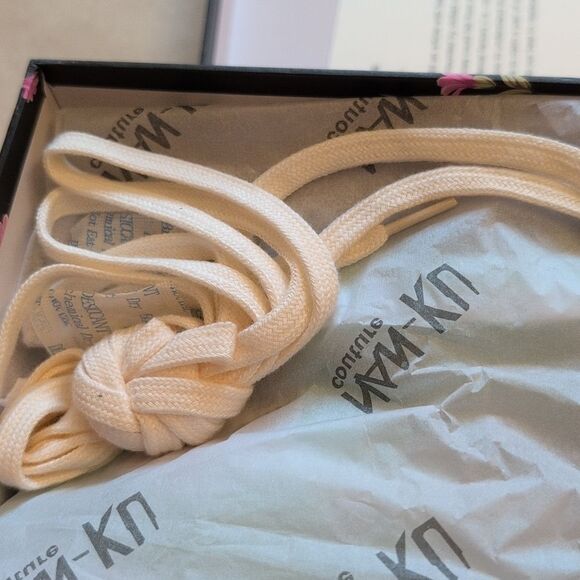 NEW Nan-Ku Free People High Top Sneaker Rhinestone Studded Aloe Size 8-8.5 - Picture 5 of 14